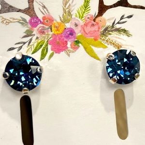 COPY - Genuine Swarovski crystal studs Denim blue